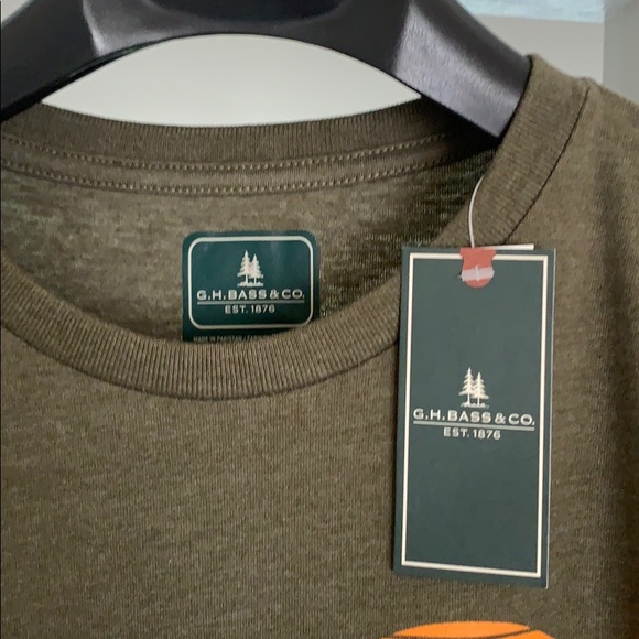 G.H. Bass Co Fishing Casual T-Shirt Tee - Picture 2 of 4